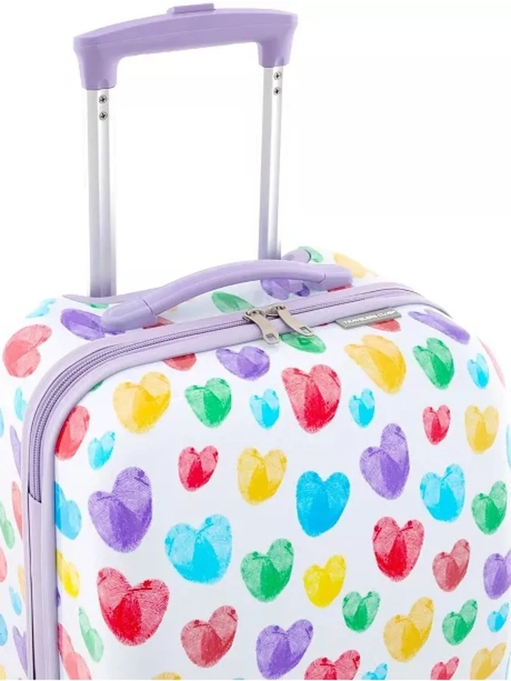 Travelers Club kids 5 piece luggage set Multicolor Heart Travel Set Lavender